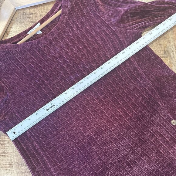 Pink Tunic Knit Sweater Size Medium Ribbed Buttons Stitch And Knot Holiday - Picture 9 of 10